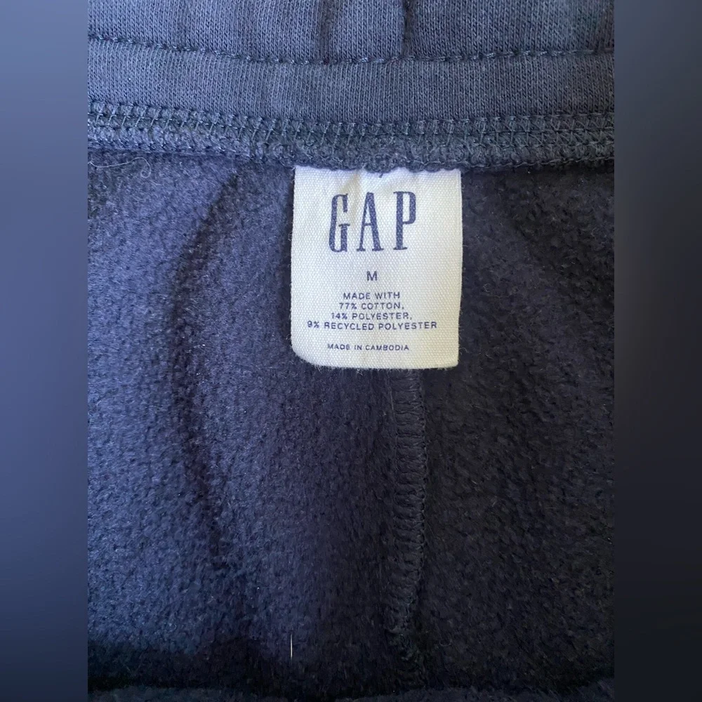 GAP men’s Navy Blue Logo Jogger Pants M - Picture 5 of 7
